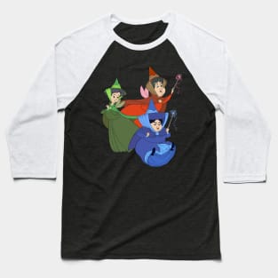 Flora, Fauna, and Merryweather Baseball T-Shirt